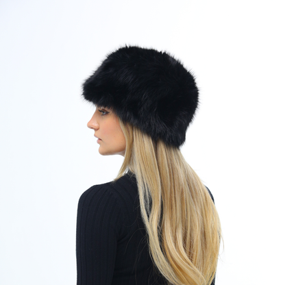 Puffy Snow Bunny Hat