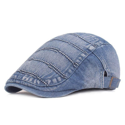 Denim Newsboy Custom Cap Image