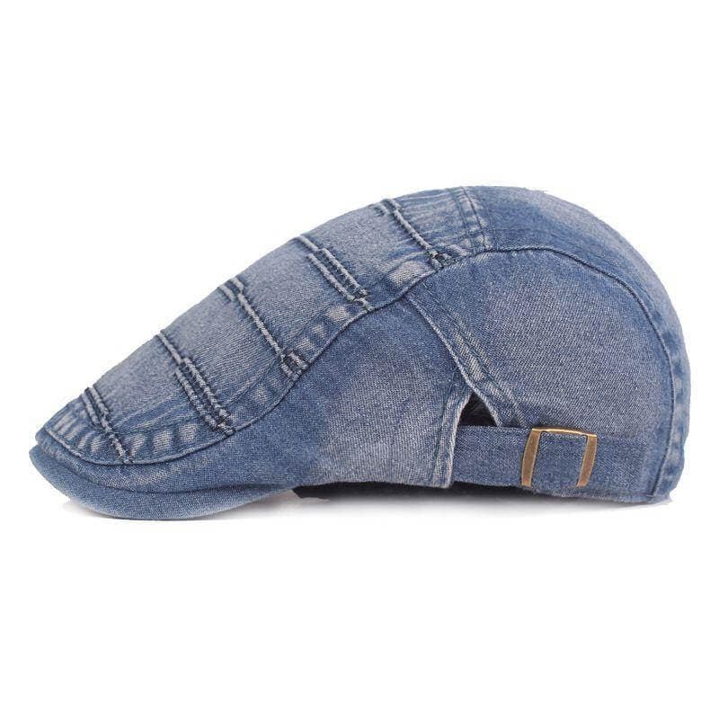 Denim Newsboy Custom Cap Image