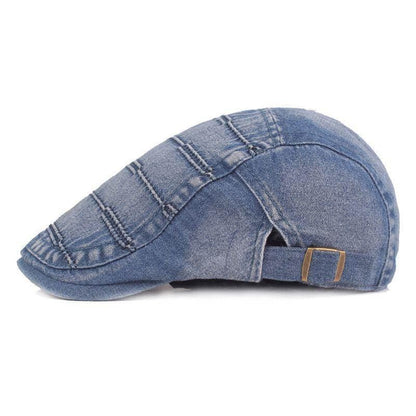 Denim Newsboy Custom Cap Image