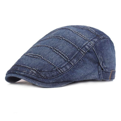 Denim Newsboy Custom Cap Image