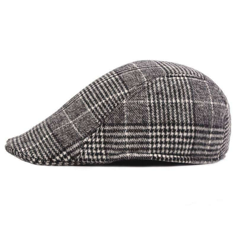 Plaid Pattern Classic Newsboy Cap Image