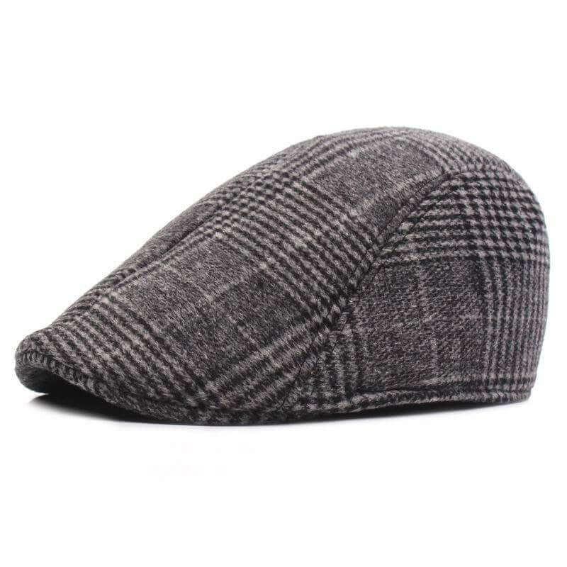Plaid Pattern Classic Newsboy Cap Image