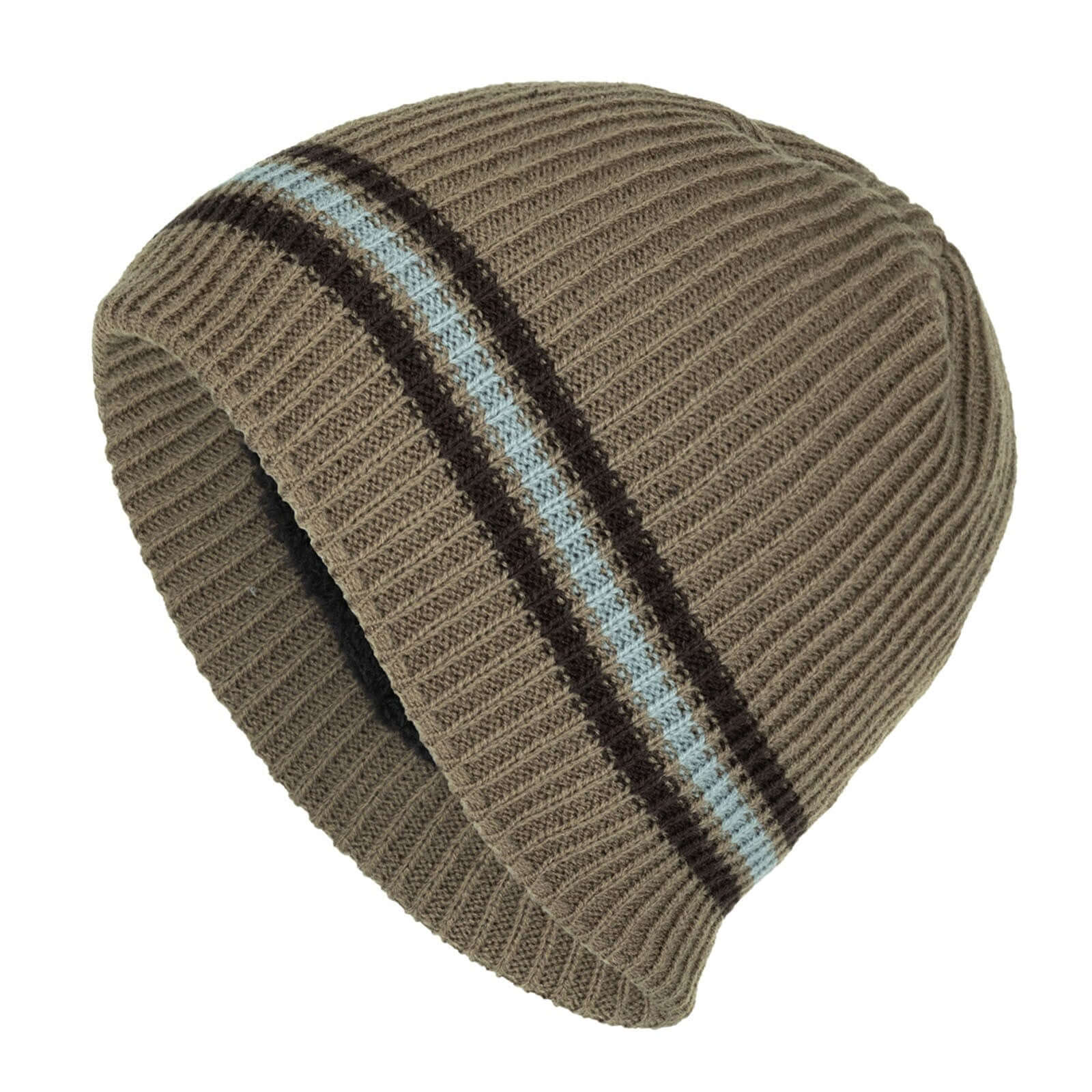 Knitted Striped Beanie Image
