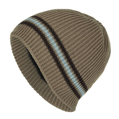 Knitted Striped Beanie Image