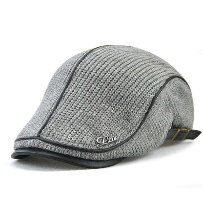 Jamont Premium Leather Brimmed Flat Cap Image