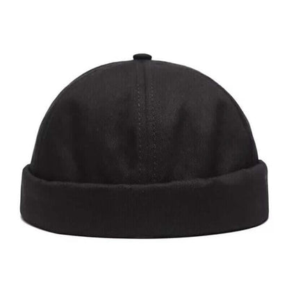 Solid Cotton Adjustable Brimless Caps Image