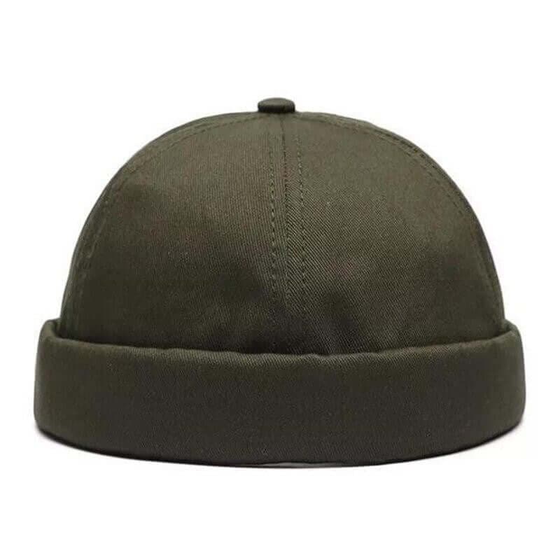 Solid Cotton Adjustable Brimless Caps Image