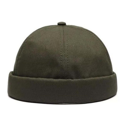 Solid Cotton Adjustable Brimless Caps Image