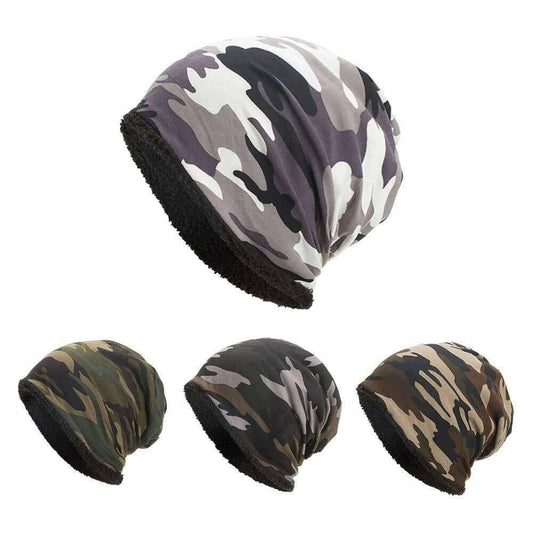 Wool Lined Camouflage Beanie Image