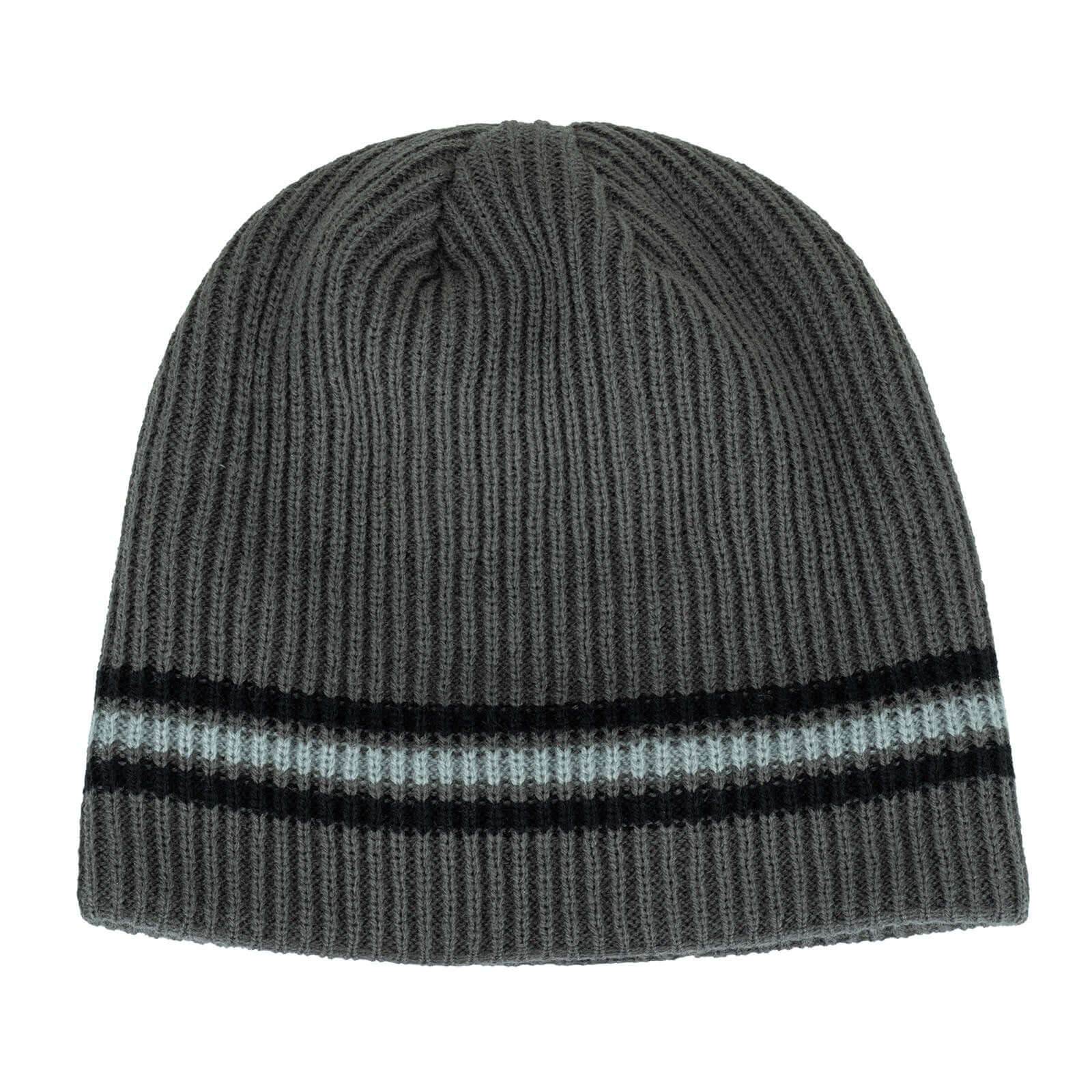 Knitted Striped Beanie Image