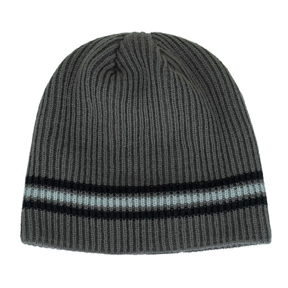 Knitted Striped Beanie Image