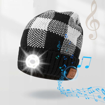 Knitted Bluetooth Hat w/LED Light Image
