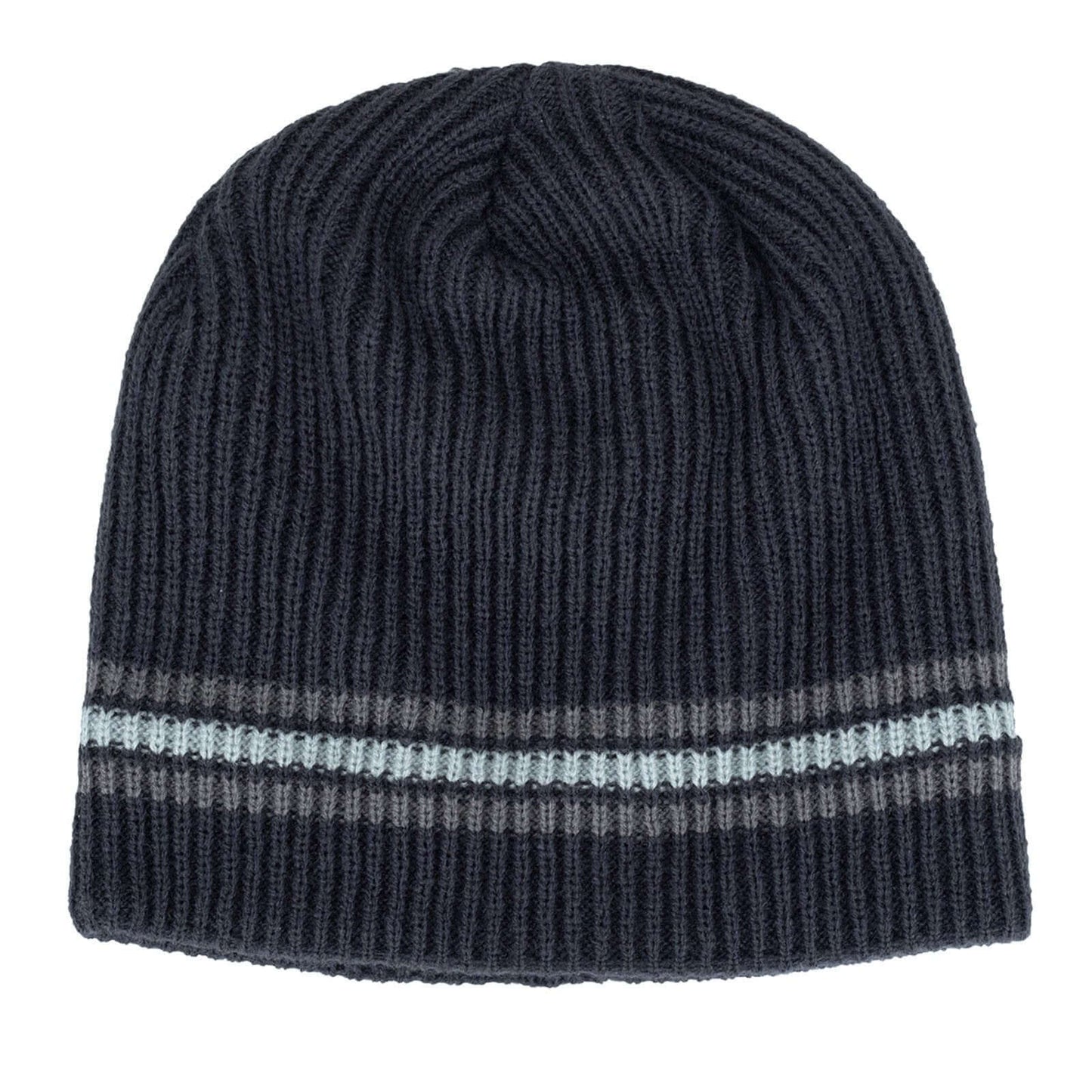 Knitted Striped Beanie Image