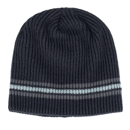 Knitted Striped Beanie Image