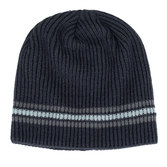 Knitted Striped Beanie Image