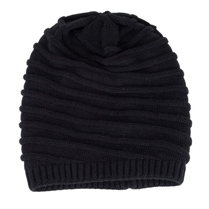 Twist Knit Slouch Beanie (Fleece Lined) Image