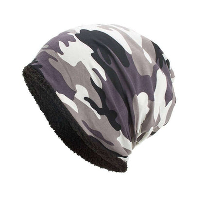 Wool Lined Camouflage Beanie Image