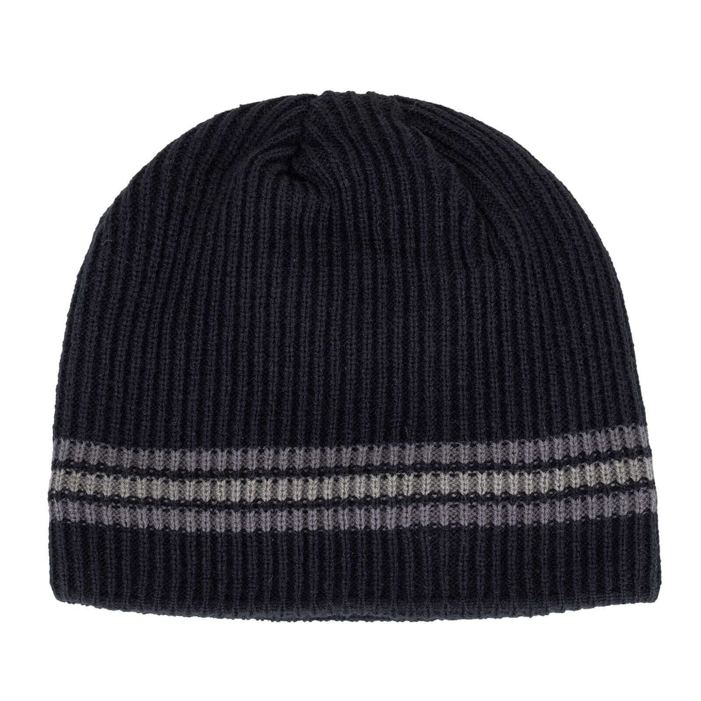 Knitted Striped Beanie Image