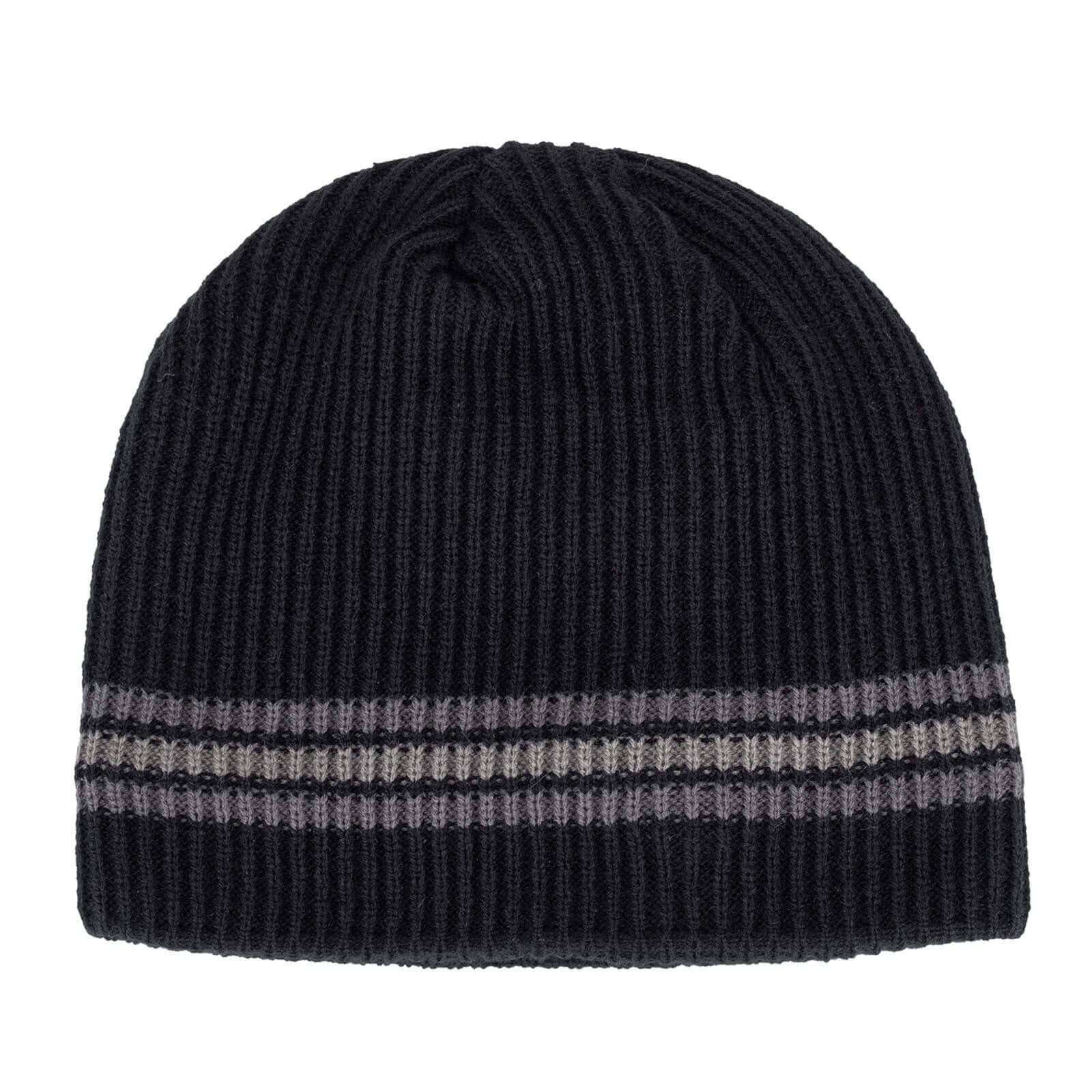 Knitted Striped Beanie Image