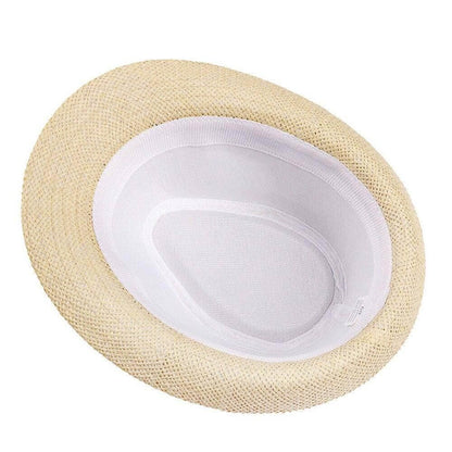 Solid Straw Jazz Fedora Image