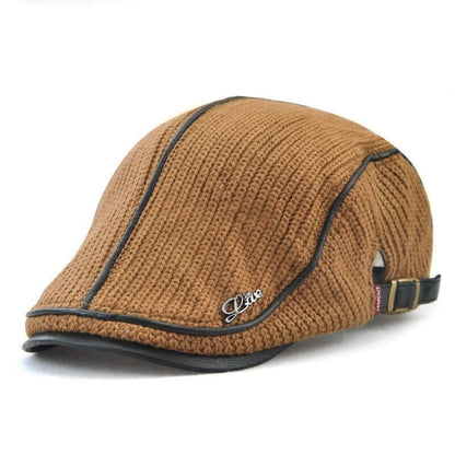 Jamont Premium Leather Brimmed Flat Cap Image