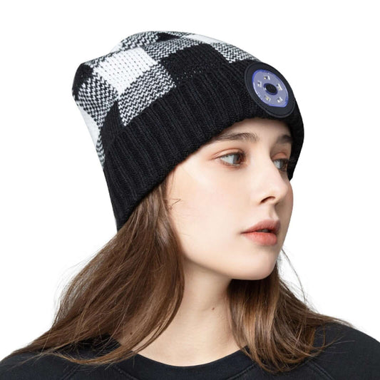 Knitted Bluetooth Hat w/LED Light Image