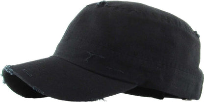Adjustable Distressed Cadet Cap Image