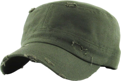 Adjustable Distressed Cadet Cap Image